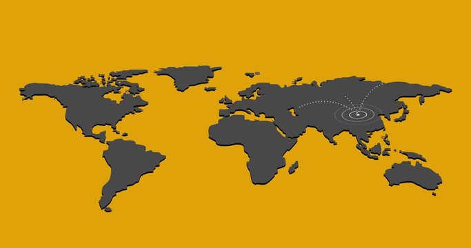 Covid-19 Corona virus worldwide spread