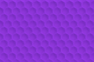 3D honeycomb abstract background. Bees cells texture. Three-dimensional render illustration.
