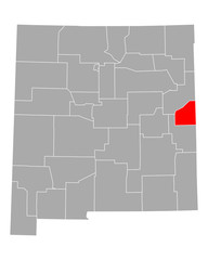 Karte von Curry in New Mexico