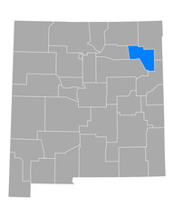 Karte von Harding in New Mexico