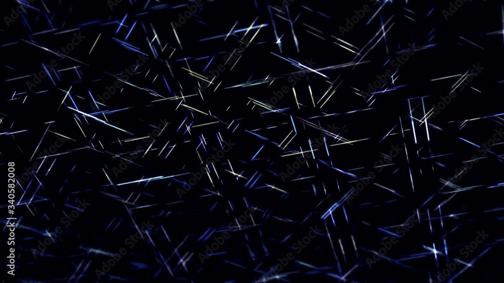 Aufkleber geometric pattern with short neon lines moving fast one by one in diagonal direction. animation. nar