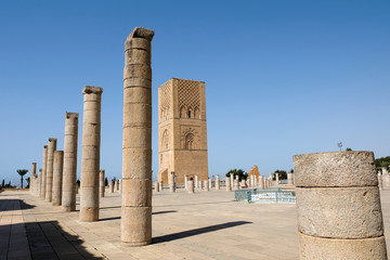 The Hassan Tower in Rabat, Morocco
