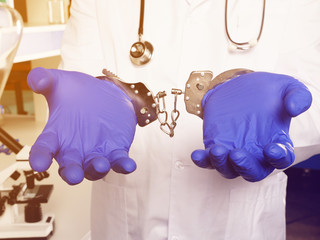 Medical negligence is shown on the conceptual photo