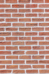 Un beau mur de brique rouge