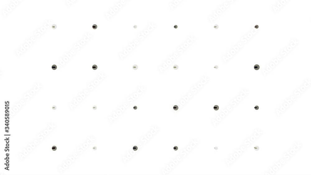 Poster electric scheme circuit with bright abstract signals flowing into different directions on white back