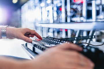 IT specialist working in bitcoin and crypto currency mining farm