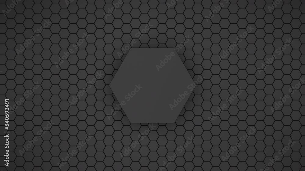 Poster 3d motion graphics hexagon and digital hud graphical user interface movement modern design technolog