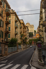Beautiful views of old buildings and streets in the city of Savona