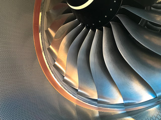 jet engine close up