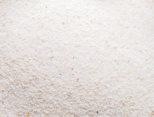 Semolina granules top view: food