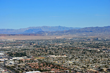 Skyline cityscape of the suburbs of Las Vegas Nevada USA © Andy Evans Photos