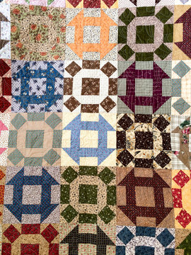 american civil war quilt pattern close up pattern