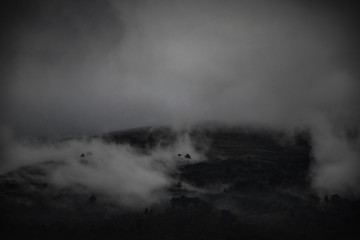 Fog in the mountain