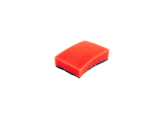 pink sponge isolated on white background