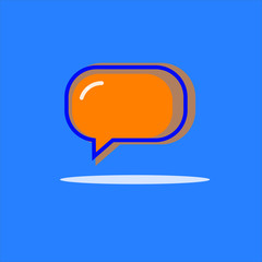 Speech bubbles Icon vector flat design