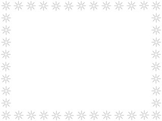 Fototapeta premium シンプルな星の四角いフレーム simple star square flame