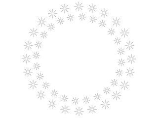 シンプルな星の円形の二重のフレーム
simple star double circle flame