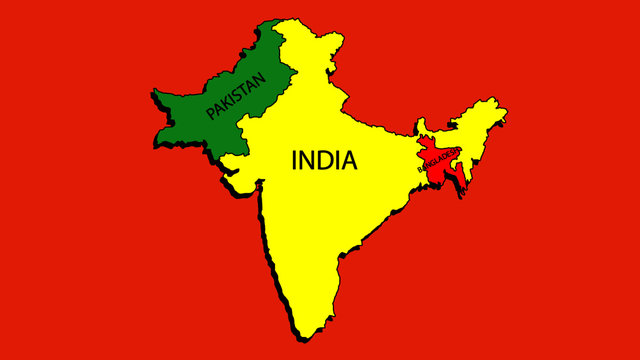 India Pakistan Bangladesh Maps