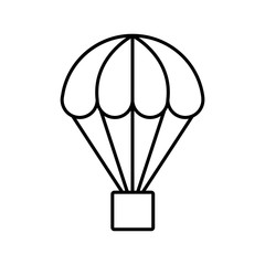 Hot air balloon icon