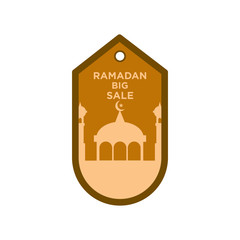 Ramadan price sale banner illustration