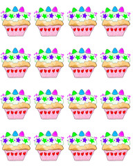 set of cupcakes