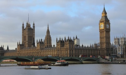 Fototapeta na wymiar houses of parliament london and big ben