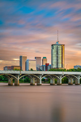 Tulsa, Oklahoma, USA on the Arkansas River
