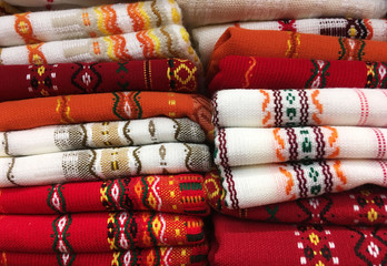 national Bulgarian towels in the store