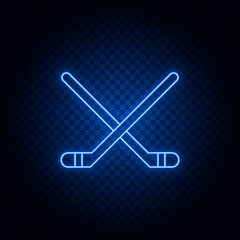 American, hockey gear blue icon set. Abstract background with connected gears and icons for logistic, service, shipping, distribution, transport, market, communicate concepts