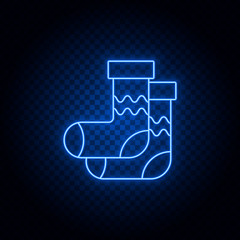 American, socks gear blue icon set. Abstract background with connected gears and icons for logistic, service, shipping, distribution, transport, market, communicate concepts