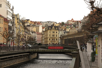 bridge in karlovy  vary