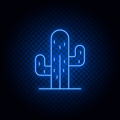 American, cactus gear blue icon set. Abstract background with connected gears and icons for logistic, service, shipping, distribution, transport, market, communicate concepts