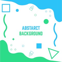 Abstract Background blue and green color with any shapes