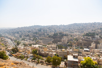 Fototapeta na wymiar Panorama view of Amman, the capital of Jordan