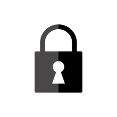 Padlock icon vector