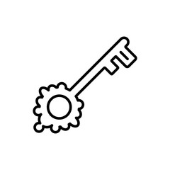 Key icon vector