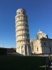 Leaning Tower Of Pisa Against Blue Sky