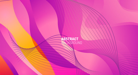 Wave pattern fluid gradients, abstract lines for Wallpaper, Banner, Background, Card, Book Illustration, landing page