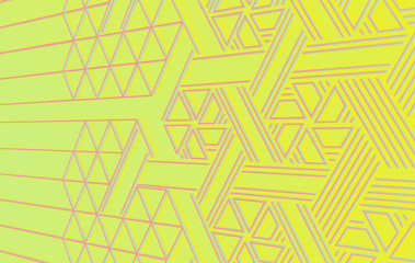 Abstract floral pattern. Ornament of lines and curls. Ethnic digital gradient background.