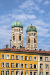 The Town Hall,  Church of Our Lady, Munich, Bavaria, Germany.