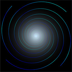 Abstract of lines spiral vector background