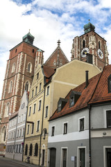 Fototapeta na wymiar The cathedral of Ingolstadt, Liebfrauenmuenster