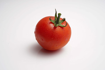 A fresh Cocktail Truss Tomatoes on white isolated background