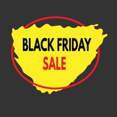 Black Friday Yellow And Red Circle
