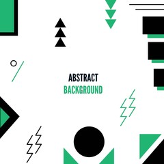 Abstract Background Line Green black color shape with white background