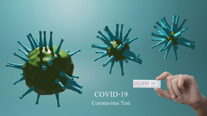 Covid Virus in blood vessel.Concept COVID-19.Coronavirus disease COVID-19 infection 3D. 3D view of...