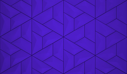 Polygonal shapes background. Low poly triangles mosaic. Crystals 3D backdrop.