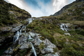 Obraz premium Routeburn Track, Fiordland National Park, New Zealand ルートバーントラック, フィヨルドランド国立公園, ニュージーランド
