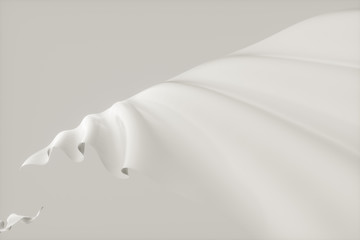 Silk and clothes,ripples and folds,3d rendering.