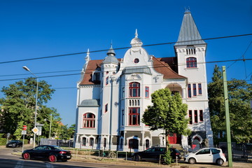 Obraz premium Rostock, Niemcy - reprezentacyjny stary dom